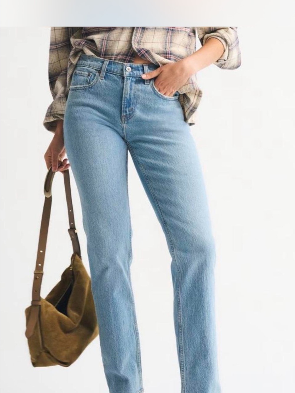 Abercrombie & Fitch Light Blue Straight Leg Women's Jeans